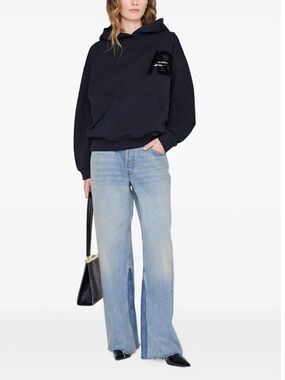 NWT Anine Bing Jaci Letterman Oversized Hoodie
